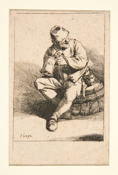 Pijący autorstwa Cornelis Pietersz Bega