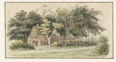 Farma wśród drzew autorstwa Cornelis Bernardus Buijs