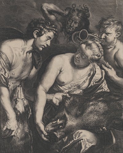 Atalanta i Meleager, 1618-84. autorstwa Cornelis Bloemaert