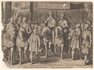 Cesarska Koronacja Karola V w Bolonii, 1530 Triumfy Karola V (tytuł serii) autorstwa Cornelis Boel