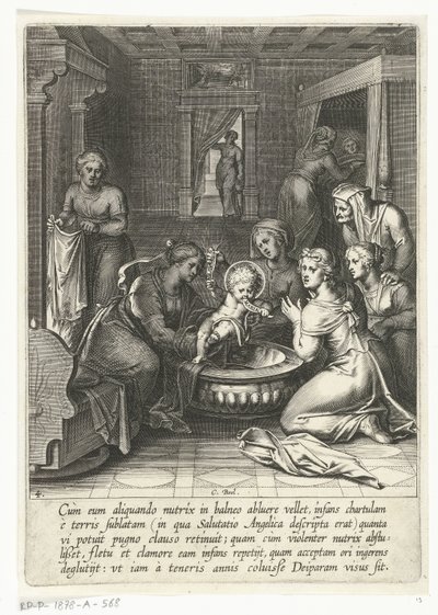Thomas je gazetę z Ave Maria Życie św. Tomasza z Akwinu (tytuł serii) autorstwa Cornelis Boel