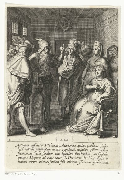 Proroctwo do Matki Tomasza z Akwinu Życie św. Tomasza z Akwinu (tytuł serii) autorstwa Cornelis Boel