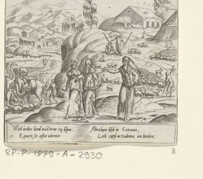 Pożegnanie Abrahama i Lota Życie Abrahama (tytuł serii) autorstwa Cornelis Bos