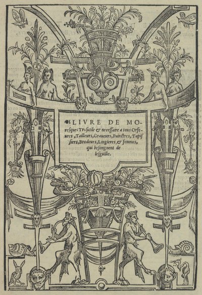 Livre de Moresques, strona tytułowa recto, 1546. autorstwa Cornelis Bos