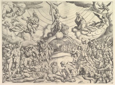 Sąd Ostateczny, ca. 1548-50. autorstwa Cornelis Bos