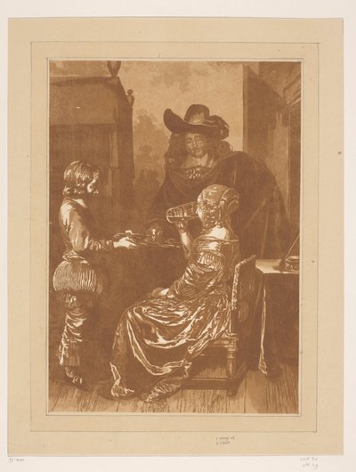 Pan i pani ze stronicą autorstwa Cornelis Brouwer