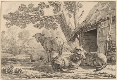 Sheepcote, 1781, opublikowany 1787. autorstwa Cornelis Brouwer