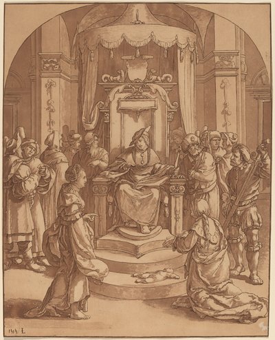Wyrok Salomona, 1782. autorstwa Cornelis Brouwer