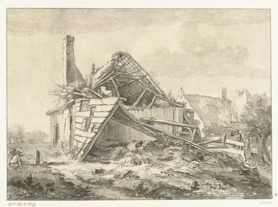 Zrujnowane gospodarstwo autorstwa Cornelis Brouwer