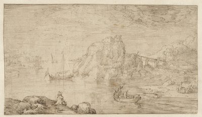 widok na rzekę autorstwa Cornelis Claesz van Wieringen (attributed to)