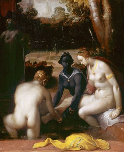 Kąpiel Batszeby, 1594 autorstwa Cornelis Cornelisz. Haarlem van