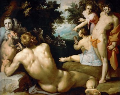 Chrzest Chrystusa autorstwa Cornelis Cornelisz. Haarlem van