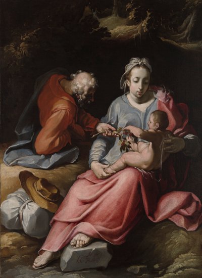 Święta Rodzina autorstwa Cornelis Cornelisz. van Haarlem