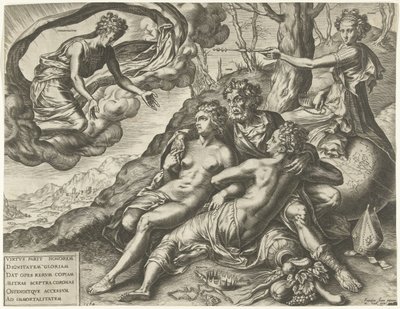 Alegoria nieśmiertelności cnót autorstwa Cornelis Cort