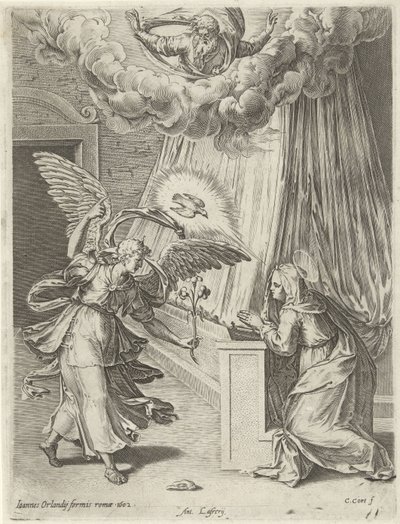 zwiastowanie autorstwa Cornelis Cort