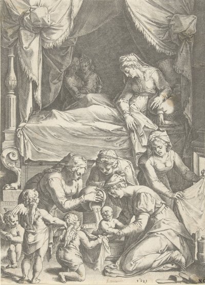 Narodziny Dziewicy autorstwa Cornelis Cort
