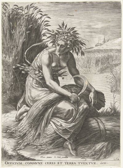 Ceres Boginie i nimfy (tytuł serii) autorstwa Cornelis Cort
