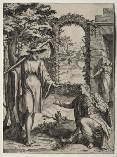 Chrystus ukazujący się Marii Magdalenie, 1567. autorstwa Cornelis Cort