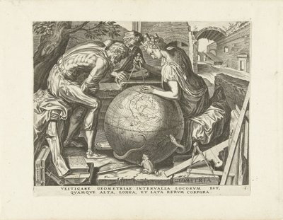 Geometria (Geometria) Siedem sztuk wyzwolonych (tytuł serii) autorstwa Cornelis Cort