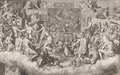 Lament Malarstwa Górna połowa, 1579. autorstwa Cornelis Cort