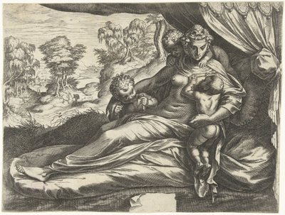 Miłość (Caritas) autorstwa Cornelis Cort