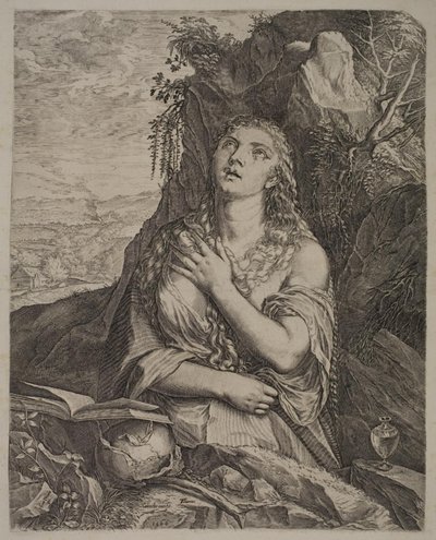 Pokuta Św. Maria Magdalena autorstwa Cornelis Cort