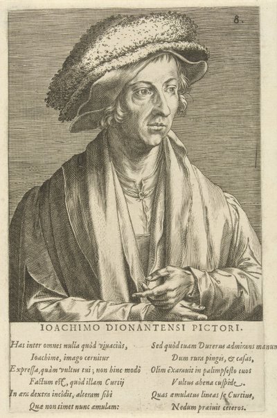 Portret malarza Joachima Patiniera autorstwa Cornelis Cort