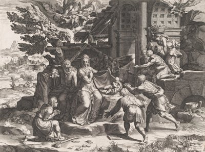 Adoracja pasterzy, 1569. autorstwa Cornelis Cort