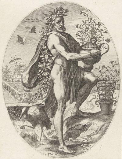 vertumnus Bogowie rolnictwa (tytuł serii) autorstwa Cornelis Cort