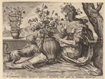 Pachnący autorstwa Cornelis Cort after Frans Floris I