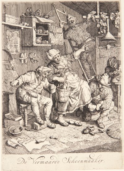 Szewc autorstwa Cornelis Dusart