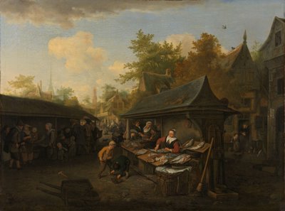 Targ Rybny autorstwa Cornelis Dusart