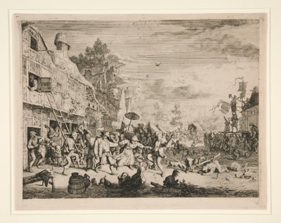 Jarmark Wiejski autorstwa Cornelis Dusart