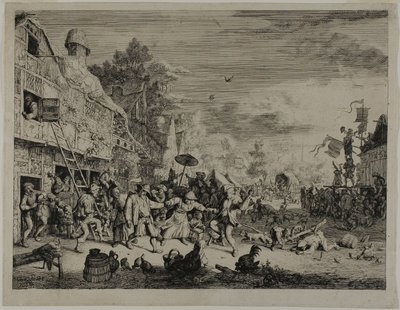 Święto Wiejskie autorstwa Cornelis Dusart