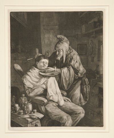 Chirurg Wioski autorstwa Cornelis Dusart