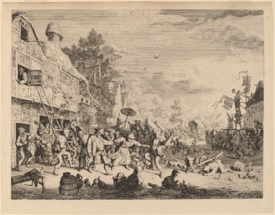 Święto Wiejskie autorstwa Cornelis Dusart