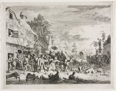 Święto Wiejskie. autorstwa Cornelis Dusart