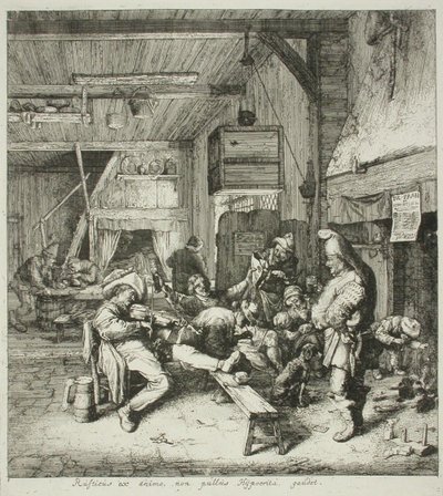 Skrzypek w gospodzie autorstwa Cornelis Dusart