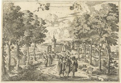 Piesi i zamek autorstwa Cornelis Elandts