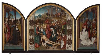 Tryptyk z opłakiwaniem Chrystusa autorstwa Cornelis Engebrechtsz.