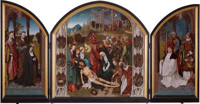 Tryptyk z Lamentem Chrystusa autorstwa Cornelis Engebrechtsz.