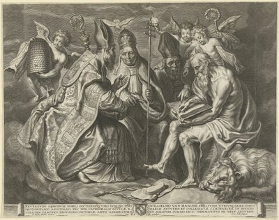 Czterech Ojców Kościoła autorstwa Cornelis Galle (I)