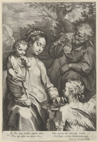 Maryja karmi dziecko autorstwa Cornelis Galle (I)