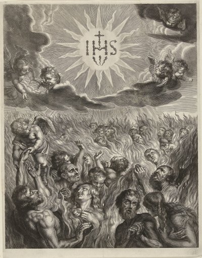 Ludzie w czyśćcu autorstwa Cornelis Galle (I)