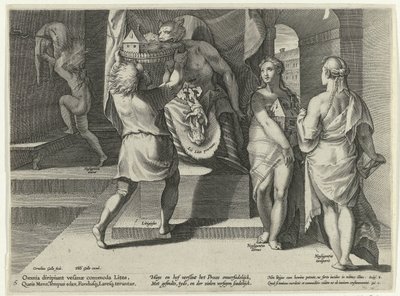 Nadużycie prawa własności Nadużycie w postępowaniu sądowym (tytuł serii) Litis Abusus (tytuł serii) autorstwa Cornelis Galle (I)