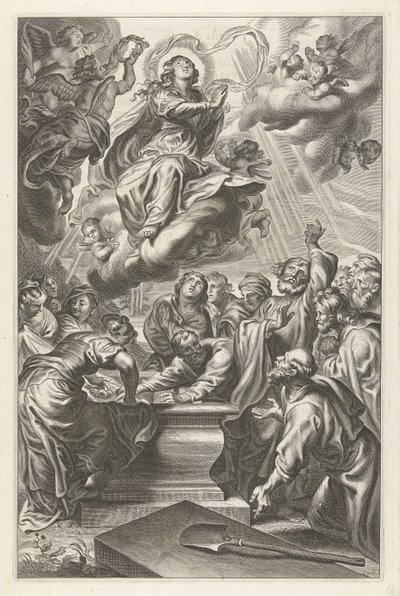 Wniebowstąpienie Maryi autorstwa Cornelis Galle (II)