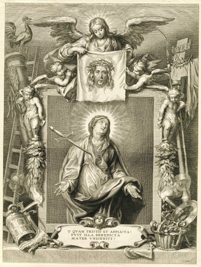 Maryja w Mater Dolorosa autorstwa Cornelis Galle (II)
