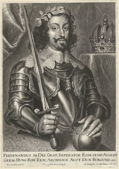 Portret cesarza Ferdynanda III autorstwa Cornelis Galle (II)