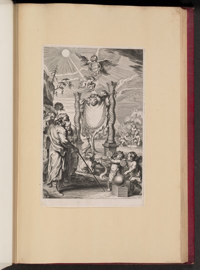 Strona tytułowa dla G. de St. Vincent, Geometryczna praca nad kwadratem koła autorstwa Cornelis Galle II after Abraham Diepenbeeck