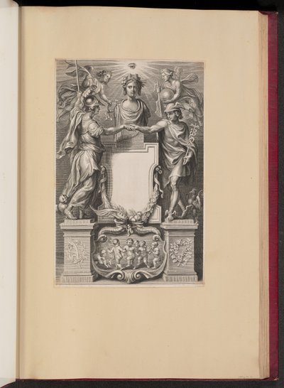 Strona tytułowa dla Frederika de Marselaera, Legatvs autorstwa Cornelis Galle II after Sir Peter Paul Rubens